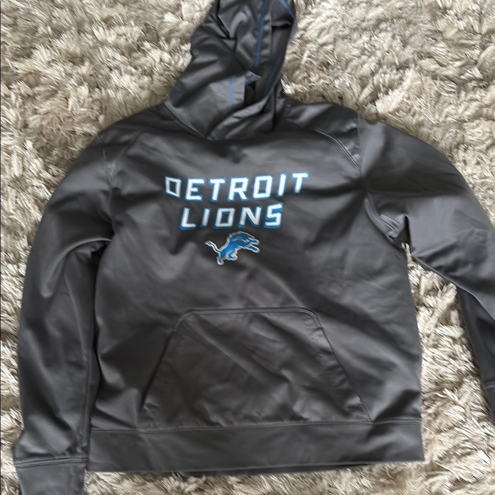 NFL Team Apparel Gray and Blue Hoodie